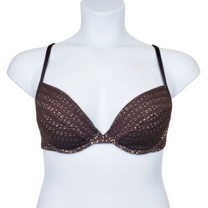 Victoria's Secret Brown Lace Bikini Swimsuit Top Size 34C